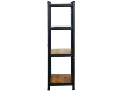 PROREGAL 2er Vintage Series Schwerlastregal Ragnar Set HxBxT 150x45x45cm Fachlast 100kg Vintagebraun-Schwarz* Weitere Regale