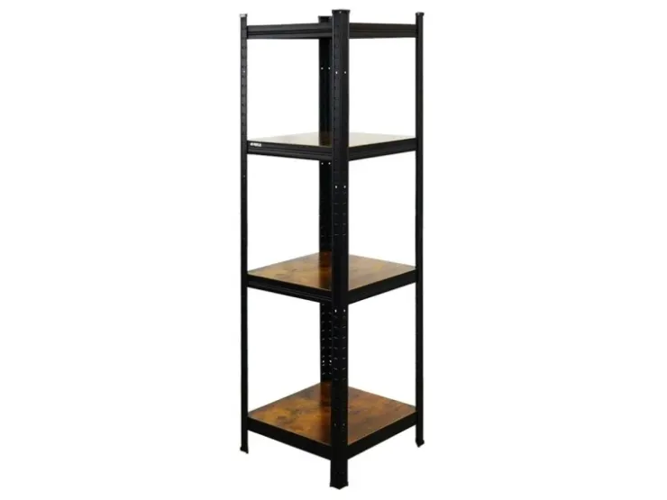 PROREGAL 2er Vintage Series Schwerlastregal Ragnar Set HxBxT 150x45x45cm Fachlast 100kg Vintagebraun-Schwarz* Weitere Regale