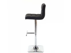 PROREGAL 2er-Set Barhocker Gepolstert Und Höhenverstellbar Mit Lehne Sitzhöhe 63-84cm Mit Lehne Drehbar Stoff/Textil Dunkelgrau Chromfuß Barstuhl* Hocker