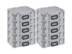 PROREGAL Eurobox Nextgen Portable HxBxT 135x 30 x 40 cm 11 Liter Eurobehälter Transportbox Transportbehälter Stapelbehälter