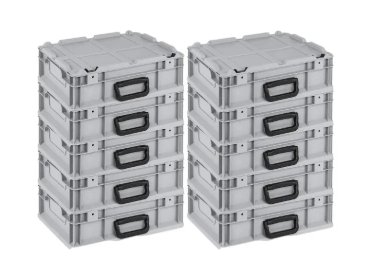 PROREGAL Eurobox Nextgen Portable HxBxT 135x 30 x 40 cm 11 Liter Eurobehälter Transportbox Transportbehälter Stapelbehälter