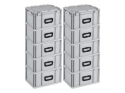 PROREGAL Eurobox Nextgen Portable HxBxT 235x 30 x 40 cm 20 Liter Eurobehälter Transportbox Transportbehälter Stapelbehälter* Aufbewahrung