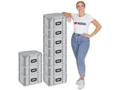 PROREGAL Eurobox Nextgen Portable HxBxT 235x 30 x 40 cm 20 Liter Eurobehälter Transportbox Transportbehälter Stapelbehälter* Aufbewahrung