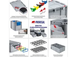 PROREGAL Eurobox Nextgen Portable HxBxT 235x 30 x 40 cm 20 Liter Eurobehälter Transportbox Transportbehälter Stapelbehälter* Aufbewahrung