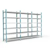 PROREGAL Fachbodenregal Maximus Pro HxBxT 240 x 150 x 50 cm 7 Ebenen PVC-Fachboden Fachlast 236 kg Lichtblau-Lichtgrau