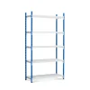 PROREGAL Fachbodenregal Maximus HxBxT 200 x 125 x 60 cm 5 Ebenen Offener Fachboden Fachlast 152 kg Lichtblau-Lichtgrau* Büroregale