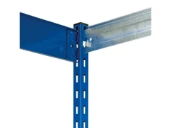 PROREGAL Fachbodenregal Stecksystem Vierkant-Profil Grundregal HxBxT 250 x 102,5 x 40 cm 6 Ebenen Einseitige Bauart Fachlast 200 kg Enzian