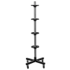 PROREGAL Fahrbarer Felgenbaum CARRERO für Autoreifen HxBxT 115,5 x 46 x 46 cm Bis Zu 4 Reifen Schwarz* Regale Schwarz