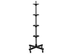 PROREGAL Fahrbarer Felgenbaum CARRERO für Autoreifen HxBxT 115,5 x 46 x 46 cm Bis Zu 4 Reifen Schwarz* Regale Schwarz