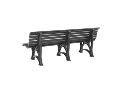 PROREGAL Gartenbank Jamaika 4 Sitzer HxBxT 80 x 200 x 64 cm Witterungskunststoff & UV Beständiger Kunststoff Parkbank Sitzbank* Sitzbänke