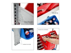 PROREGAL Getränkekisten- & Reifenregal Chiemsee Tire Made in Germany HxBxT 200 x 136 x 43,5 cm 6 Kisten auf 2 Ebenen & 4 Reifen Verzinkt* Weitere Regale