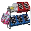 PROREGAL Getränkekistenregal KÖNIGSSEE PLUS inkl. 2 Haken & 6 Auflageträger HxBxT 84 x 104 x 33 cm Für 6 Kisten* Flaschenregale