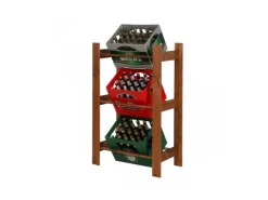 PROREGAL Getränkekistenregal Pinepeak HxBxT 107,4 x 70 x 38,8 cm Für 3 Kisten Kiefernholz* Aufbewahrung|Holzregale