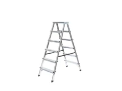 PROREGAL Haushaltsleiter Beidseitig Begehbar 2 x 6 Stufen