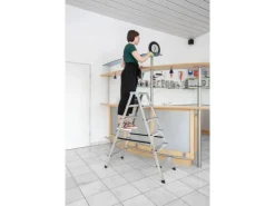 PROREGAL Haushaltsleiter Beidseitig Begehbar 2 x 6 Stufen