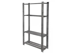 PROREGAL Holzregal Pinepeak HxBxT 150 x 80 x 28 cm 4 Fachboden 1,2 cm Dickes Kiefernholz