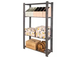 PROREGAL Holzregal Pinepeak HxBxT 150 x 80 x 28 cm 4 Fachboden 1,2 cm Dickes Kiefernholz