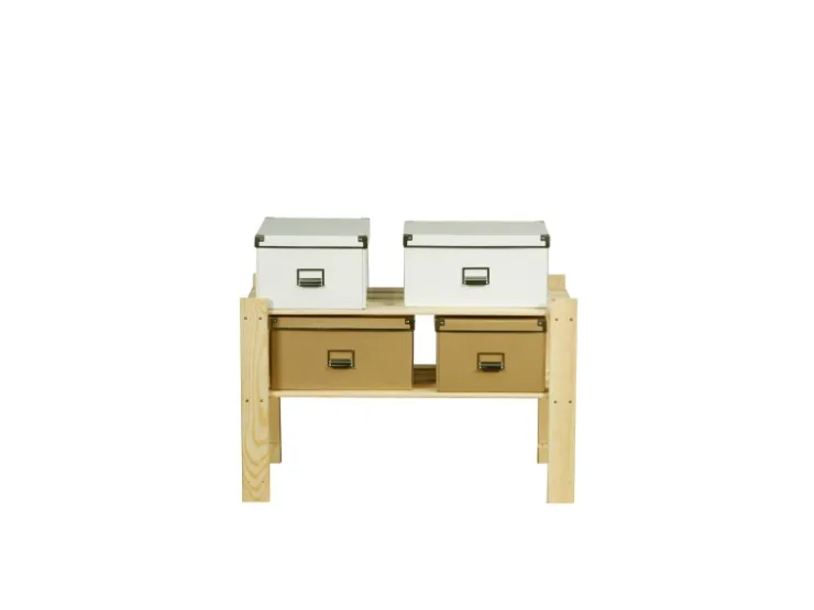 PROREGAL Holzregal Pinepeak HxBxT 50 x 80 x 28 cm 2 Fachboden 1,2 cm Dickes Kiefernholz Natur
