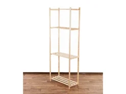 PROREGAL Holzregal Timbercraft HxBxT 90 x 65 x 28,5 cm Fachlast 35 kg 3 Fachboden 1,4 cm Dickes Kiefernholz Natur