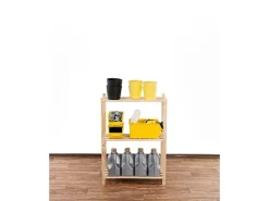 PROREGAL Holzregal Timbercraft HxBxT 90 x 65 x 28,5 cm Fachlast 35 kg 3 Fachboden 1,4 cm Dickes Kiefernholz Natur