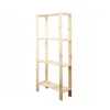 PROREGAL Holzregal Woodland HxBxT 166,4 x 80 x 50 cm Fachlast 120 kg 4 Fachboden Kiefernholz Natur* Holzregale