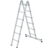 PROREGAL Klappleiter 2-Teilig mit Traverse 2 x 6 Sprossen