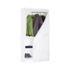 PROREGAL Kleiderregal Peacock mit Regalbezug HxBxT 180 x 90 x 50 cm Weiß Kleiderständer Garderobe Klamottenregal Stangenregal* Garderoben