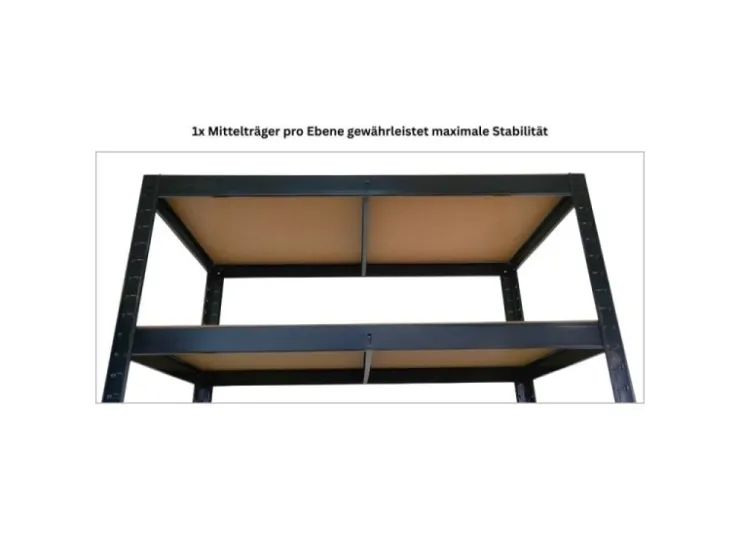 PROREGAL Kommissionierwagen BÜFFEL Fahrbares Kommissionierregal 100x90x50cm 3 Ebenen Fachlast 50kg 2x Mit Feststellbremse Schwarz* Regale Schwarz