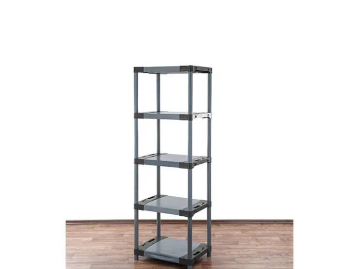 PROREGAL Kunststoffregal Grey Bear Tall HxBxT 180 x 70 x 46 cm Fachlast 120 kg* Kunststoffregale