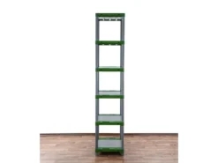 PROREGAL Kunststoffregal Big Grey Bear Extra-Tall HxBxT 220 x 70 x 46 cm Fachlast 160 kg Grau/Grün