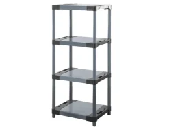 PROREGAL Kunststoffregal Big Grey Bear Low HxBxT 138 x 70 x 46 cm Fachlast 160 kg* Kunststoffregale