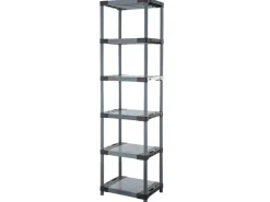PROREGAL Kunststoffregal Grey Bear Extra-Tall HxBxT 220 x 70 x 46 cm Fachlast 120 kg
