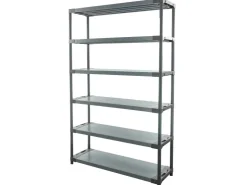 PROREGAL Kunststoffregal Grey Bear Extra-Tall HxBxT 220 x 150 x 46 cm Fachlast 70 kg