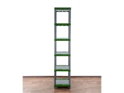 PROREGAL Kunststoffregal Grey Bear Extra-Tall HxBxT 220 x 70 x 46 cm Fachlast 120 kg Grau/Grün* Kunststoffregale