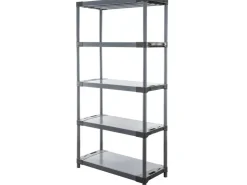PROREGAL Kunststoffregal Big Grey Bear Tall HxBxT 180 x 80 x 46 cm Fachlast 160 kg