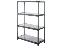 PROREGAL Kunststoffregal Big Grey Bear Low HxBxT 138 x 80 x 46 cm Fachlast 160 kg