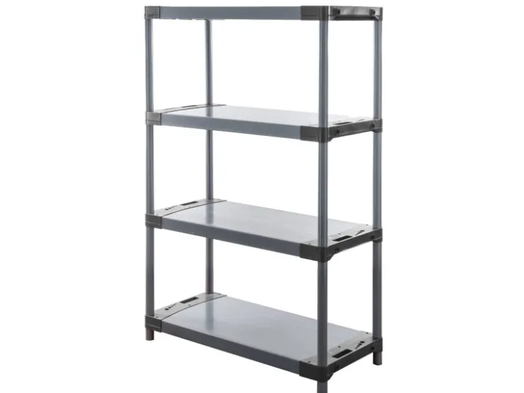 PROREGAL Kunststoffregal Big Grey Bear Low HxBxT 138 x 80 x 46 cm Fachlast 160 kg
