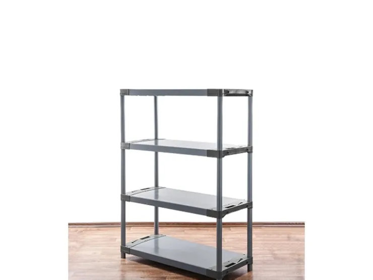 PROREGAL Kunststoffregal Big Grey Bear Low HxBxT 138 x 80 x 46 cm Fachlast 160 kg
