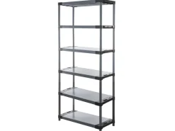 PROREGAL Kunststoffregal Big Grey Bear Extra-Tall HxBxT 220 x 100 x 46 cm Fachlast 160 kg