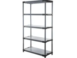 PROREGAL Kunststoffregal Grey Bear Tall HxBxT 180 x 110 x 46 cm Fachlast 120 kg