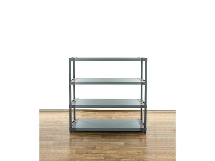 PROREGAL Kunststoffregal Big Grey Bear Low HxBxT 138 x 150 x 46 cm Fachlast 120 kg