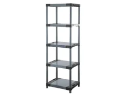 PROREGAL Kunststoffregal Grey Bear Tall HxBxT 180 x 60 x 46 cm Fachlast 120 kg