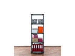 PROREGAL Kunststoffregal Grey Bear Tall HxBxT 180 x 60 x 46 cm Fachlast 120 kg