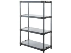 PROREGAL Kunststoffregal Big Grey Bear Low HxBxT 138 x 90 x 46 cm Fachlast 160 kg