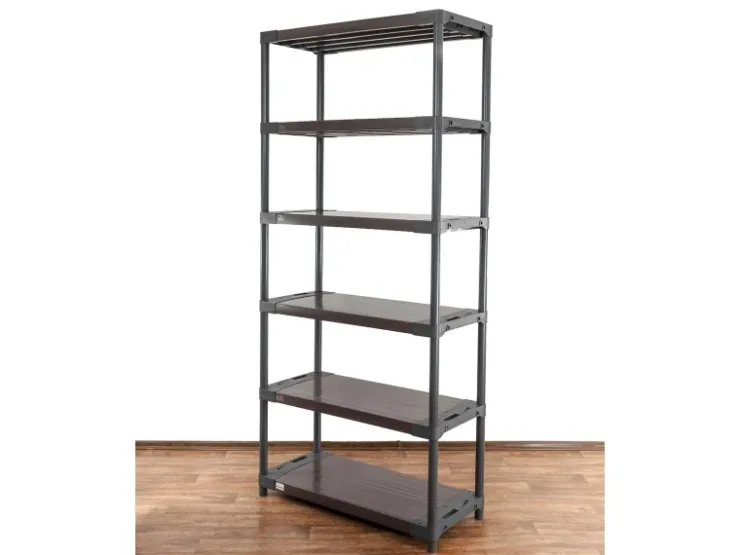 PROREGAL Kunststoffregal Grey Bear Extra-Tall HxBxT 220 x 80 x 46 cm Fachlast 120 kg