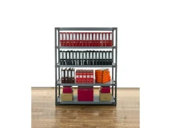 PROREGAL Kunststoffregal Big Grey Bear Tall HxBxT 180 x 130 x 46 cm Fachlast 120 kg