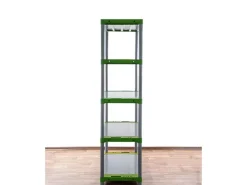 PROREGAL Kunststoffregal Big Grey Bear Tall HxBxT 180 x 80 x 46 cm Fachlast 160 kg Grau/Grün* Kunststoffregale