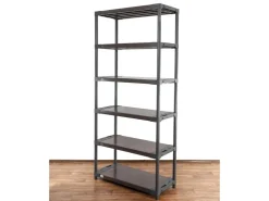PROREGAL Kunststoffregal Big Grey Bear Extra-Tall HxBxT 220 x 90 x 46 cm Fachlast 160 kg