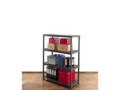 PROREGAL Kunststoffregal Big Grey Bear Low HxBxT 138 x 110 x 46 cm Fachlast 160 kg