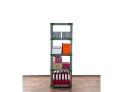 PROREGAL Kunststoffregal Big Grey Bear Tall HxBxT 180 x 70 x 46 cm Fachlast 160 kg Grau/Grün* Kunststoffregale